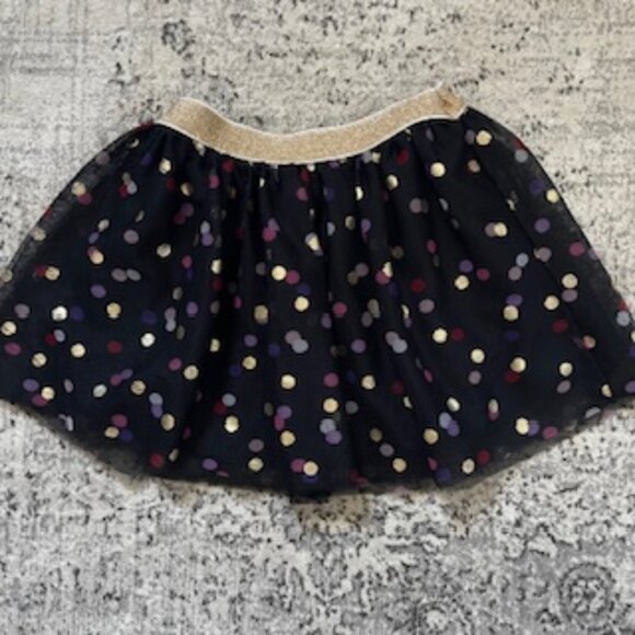 🧡3/15 Epic Threads Black Gold Pink Polka Dot Tulle Skirt Kids 5 - Picture 1 of 7